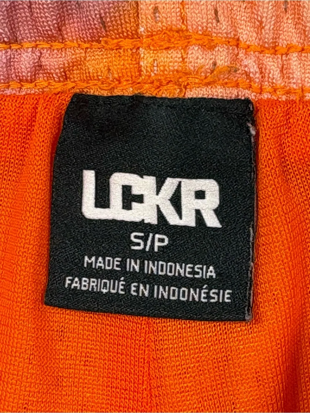 LCKR Men's Tie Dye Sunset Ombre Lifestyle Mesh Drawstring Shorts (unisex) Size S